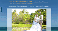 Desktop Screenshot of bigislandceremonies.com